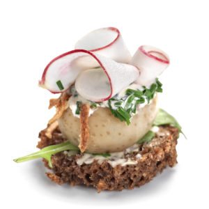 Smørrebrød med kartoffel